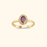 July ruby ​​- Birthstone ring